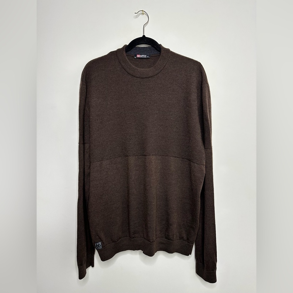 66° North Ögri 100% Virgin Wool Knit Crewneck Sweater Men’s Size XXL